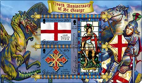 The Duke of Calabria, Cardinal Pompedda and British Delegate Anthony Bailey pay a two-day Official Visit to Gibraltar to launch a set of postage stamps featuring the cross of Constantinian Order