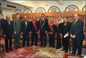 President Ali Abdullah Saleh of Yemen is invested into the Order of Francesco I. Duke of Calabria receives highest Yemeni decoration on behalf of the Constantinian Order