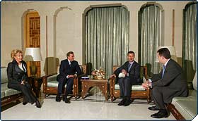President of Syria receives the Constantinian Order delegation
