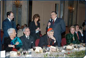 Duke of Calabria hosts banquet for President of Costa Rica