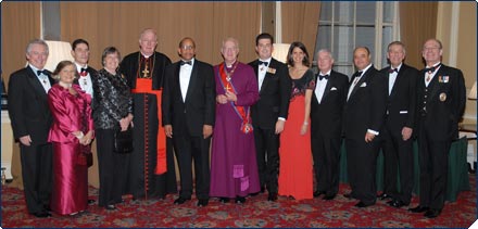 Delegation hosts 2008 Gala Dinner in the presence of the Cardinal Archbishop of Westminster and Lord Carey of Clifton