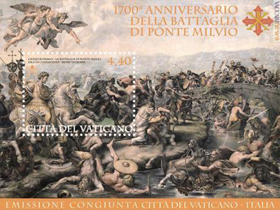 Vatican City and Italian Post Offices issue Constantinian stamps