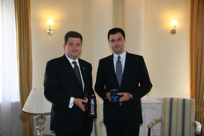 Mayor of Tirana receives Constantinian Order Delegate