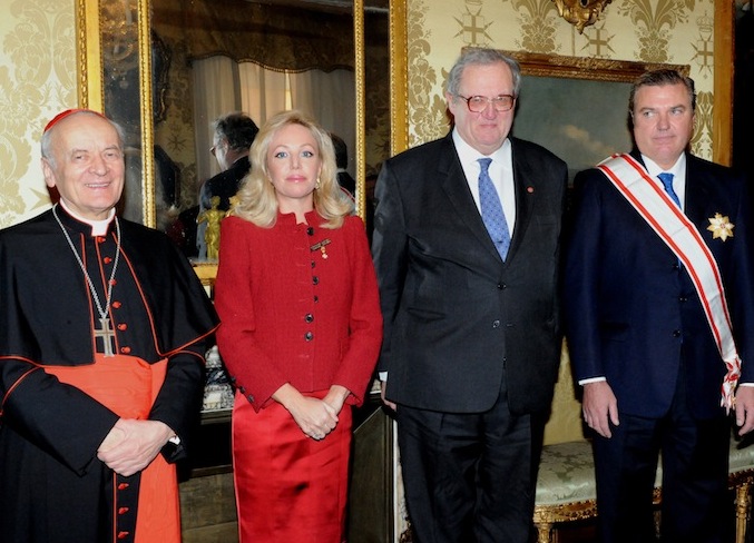 Constantinian Order Grand Master honoured by the Order of Malta