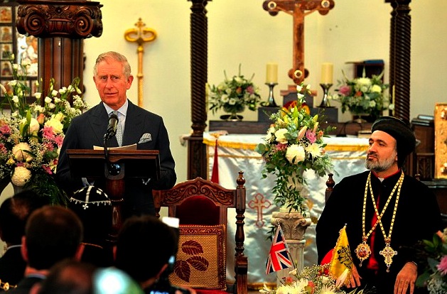 HRH The Prince of Wales visits the Syriac Orthodox Cathedral