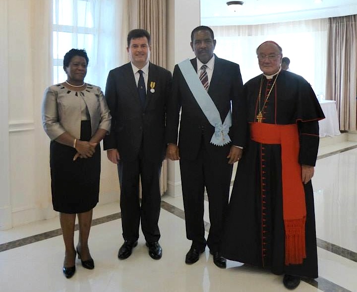 President of Dominica commends the Constantinian Order EC$1.5 million charitable engagement in his country