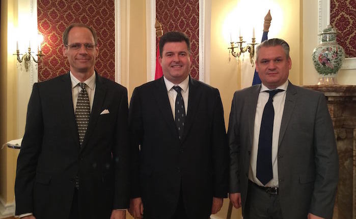 Delegate attends Dinner Reception at the Hungarian Embassy