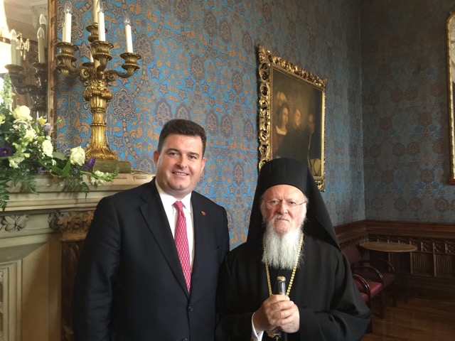 Delegate meets His All Holiness the Ecumenical Patriarch Bartholomew I